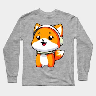 Smiling Astrofox! Long Sleeve T-Shirt